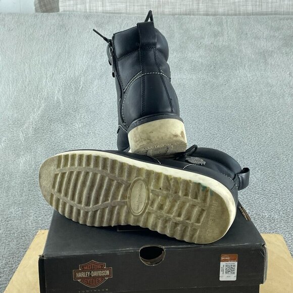 Harley-Davidson Men's Beau 7.5 Inch Wedge Boot Motorcycle, Black, 8.5 S095 - Picture 6 of 12